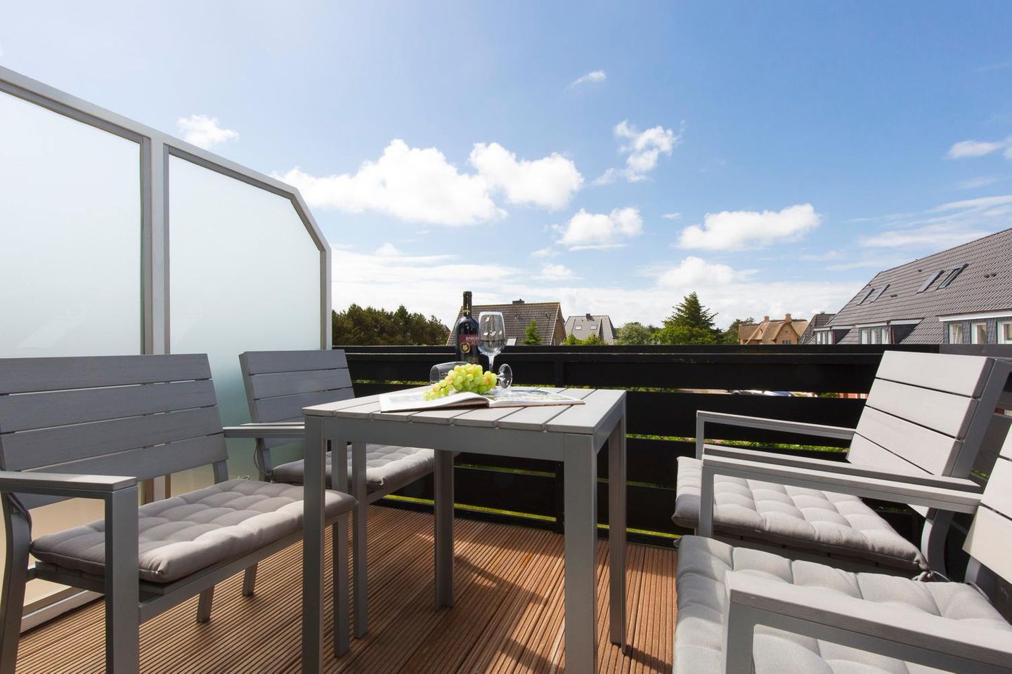  App. Ostmark Ostmarkstrasse 8 Wenningstedt - Balkon