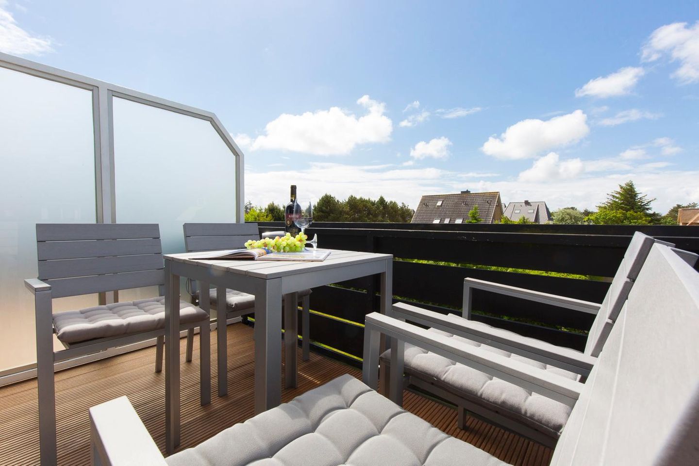  App. Ostmark Ostmarkstrasse 8 Wenningstedt - Balkon