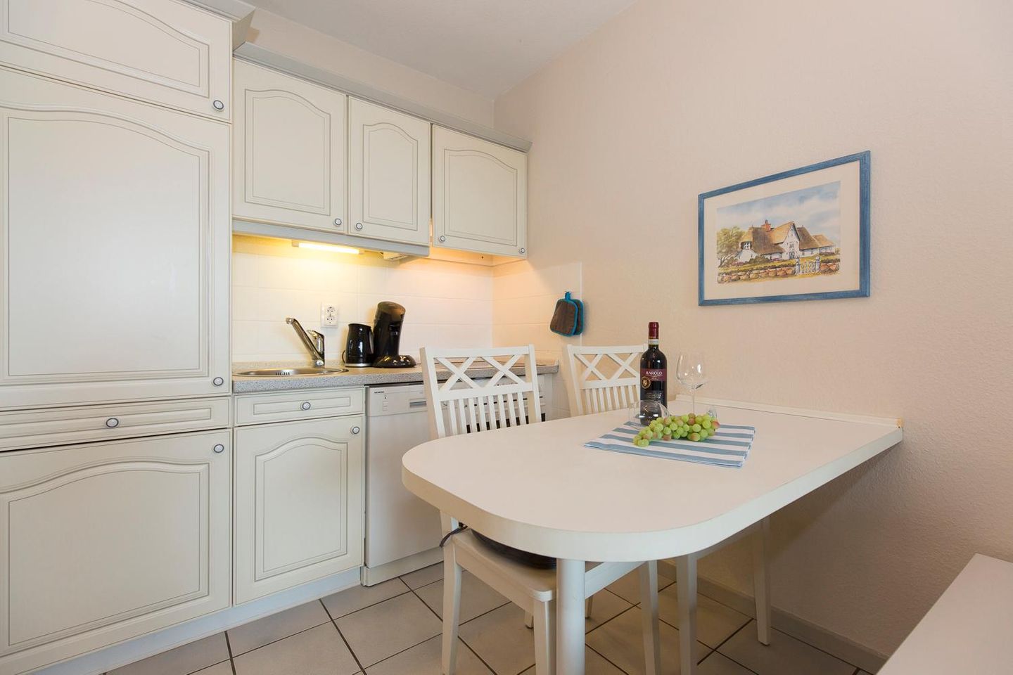 App. Pascal Seestrasse 6 B Wenningstedt - Küche / Küchenzeile