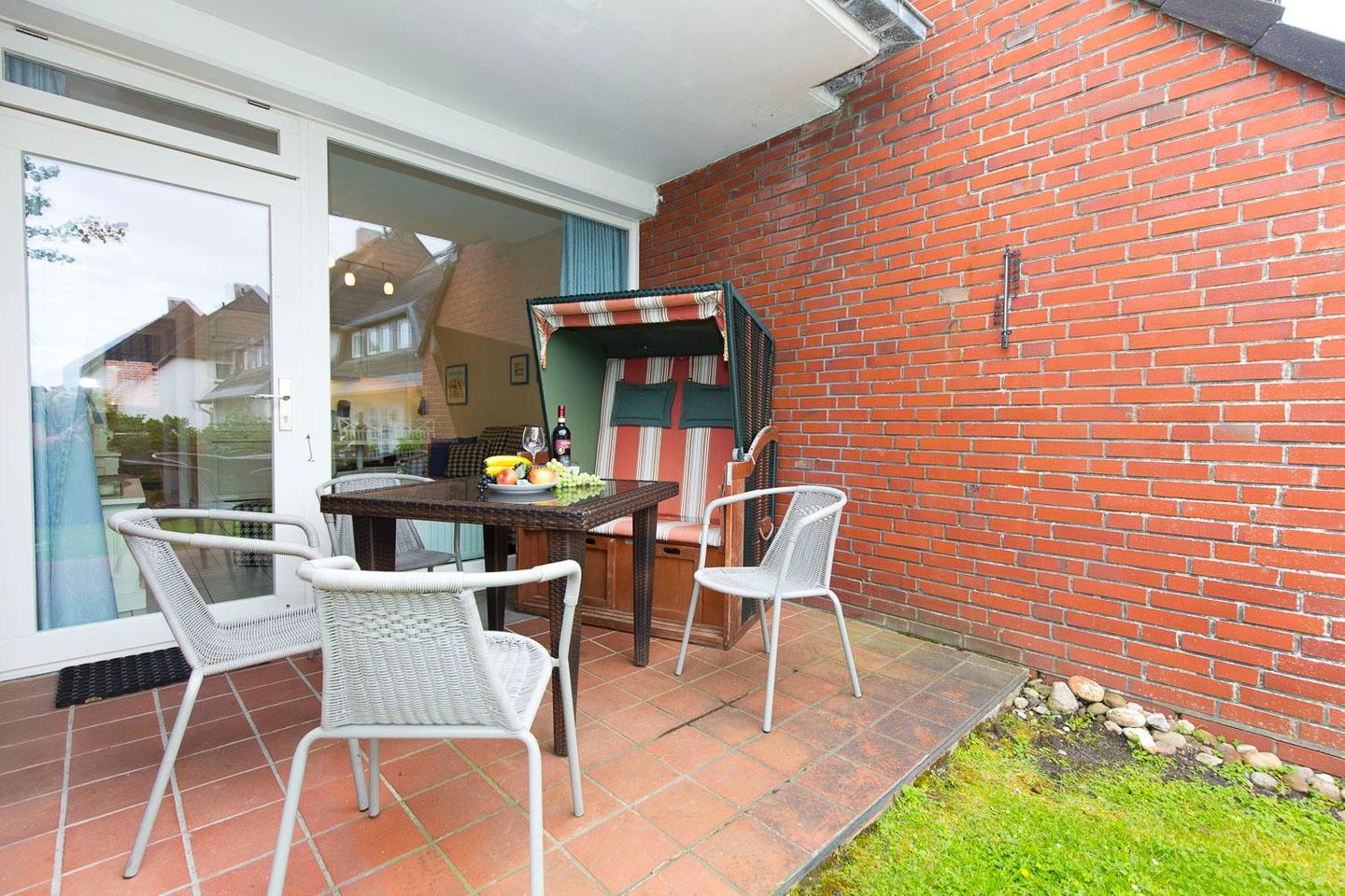 App. Pascal Seestrasse 6 B Wenningstedt - Terrasse