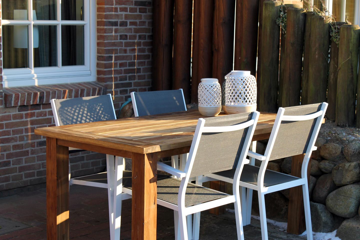  Brandung im Haus Luna Normannenweg 5 Wenningstedt - Terrasse