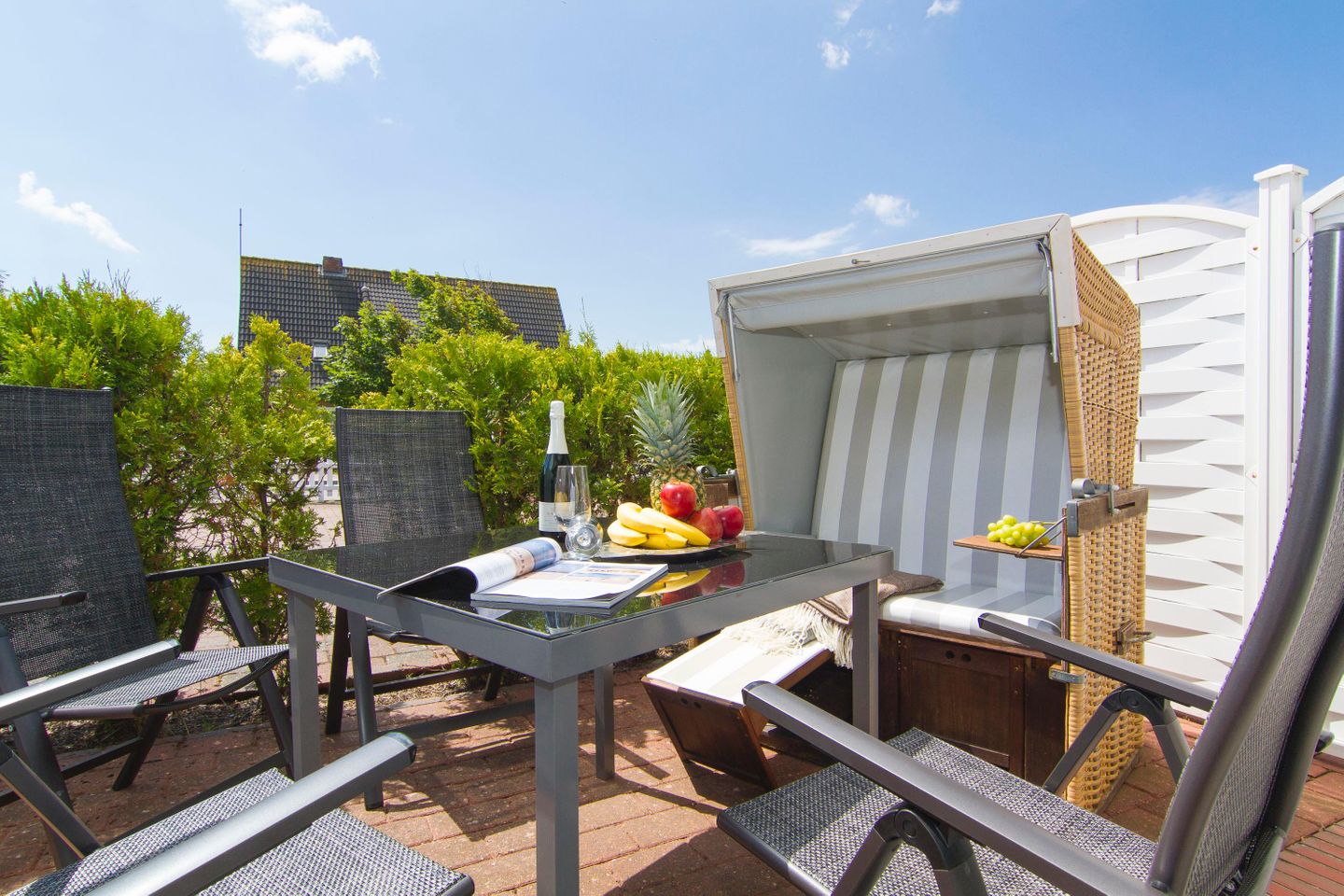  Aalkate App. 02 Süderwung 11 Wenningstedt - Terrasse