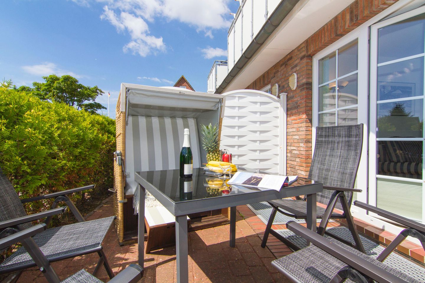  Aalkate App. 02 Süderwung 11 Wenningstedt - Terrasse