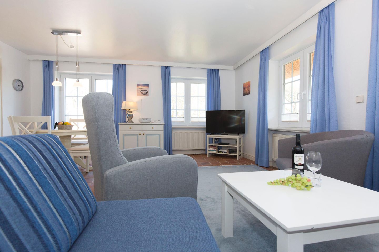  Abendsonne C Am Dorfteich 8 C Wenningstedt - Wohnzimmer