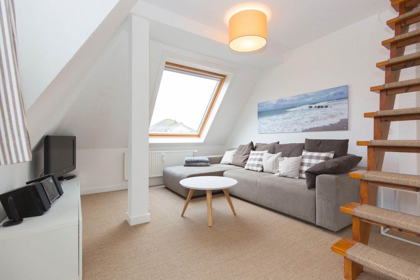  Albatros App. 8 Berthin-Bleeg-Strasse 18 Wenningstedt - Wohnzimmer