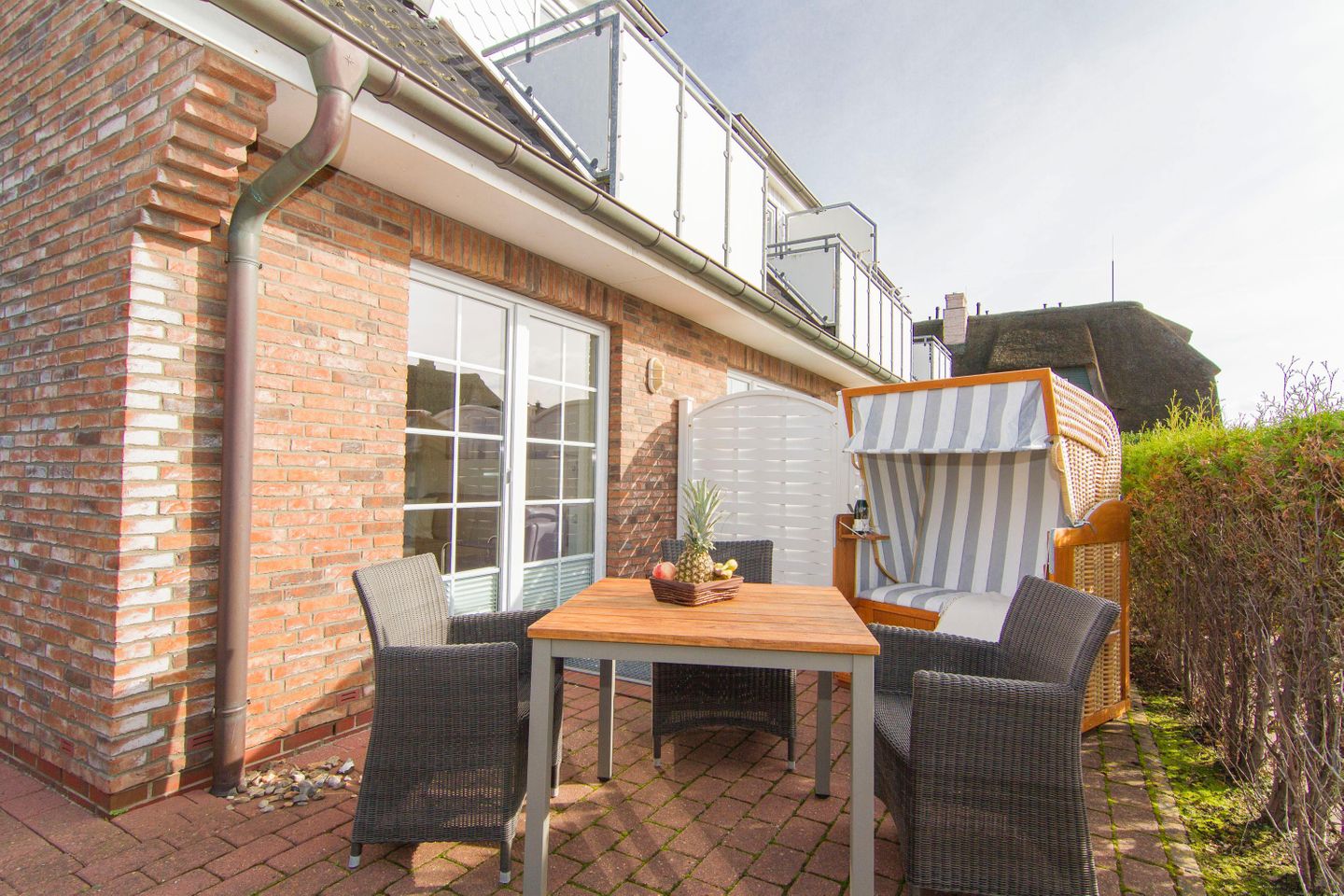  Austernkoje App. 04 Süderwung 11 Wenningstedt - Terrasse