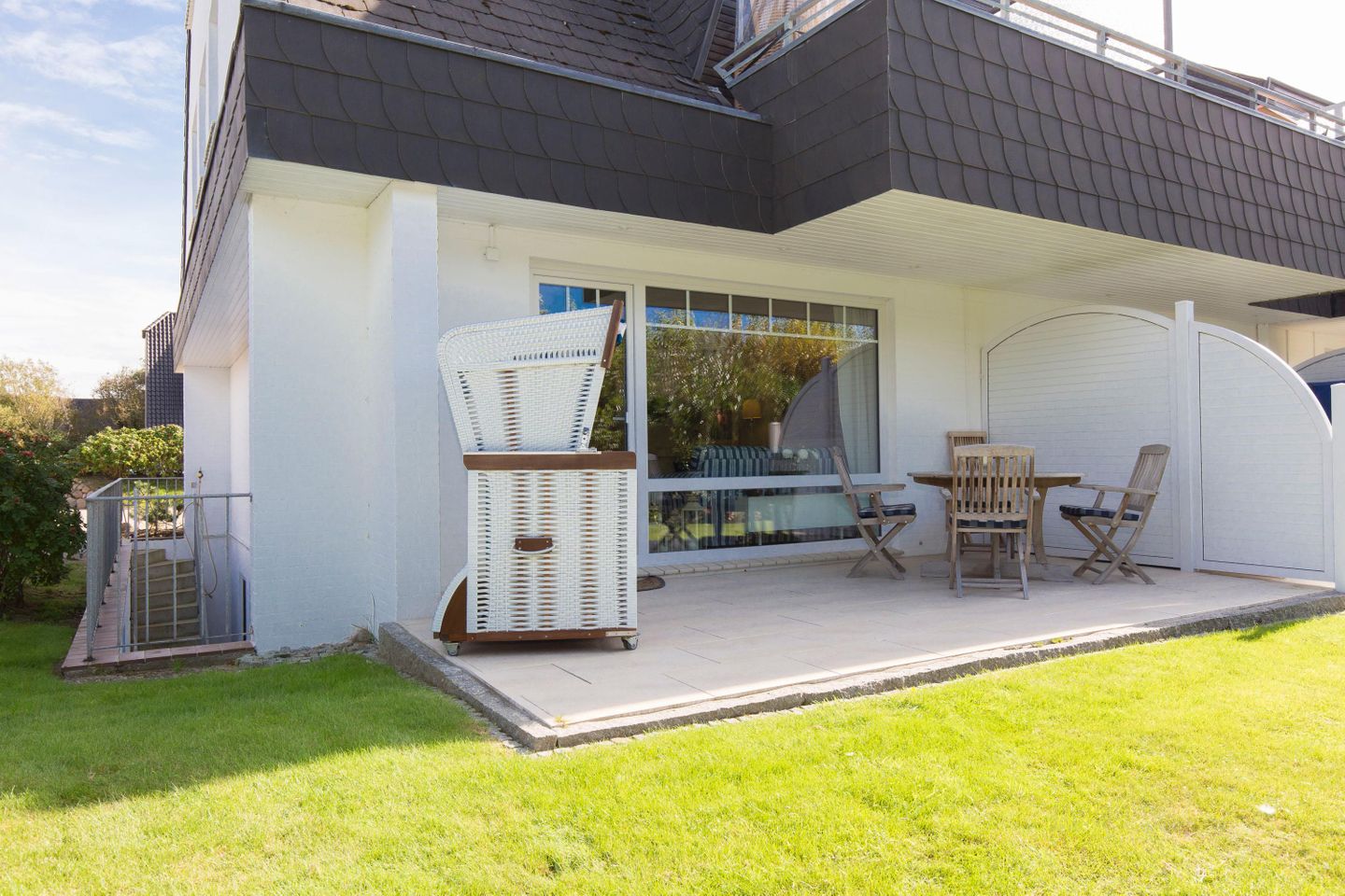 Badebucht App. 6 A Normannenweg 6 A Wenningstedt - Terrasse