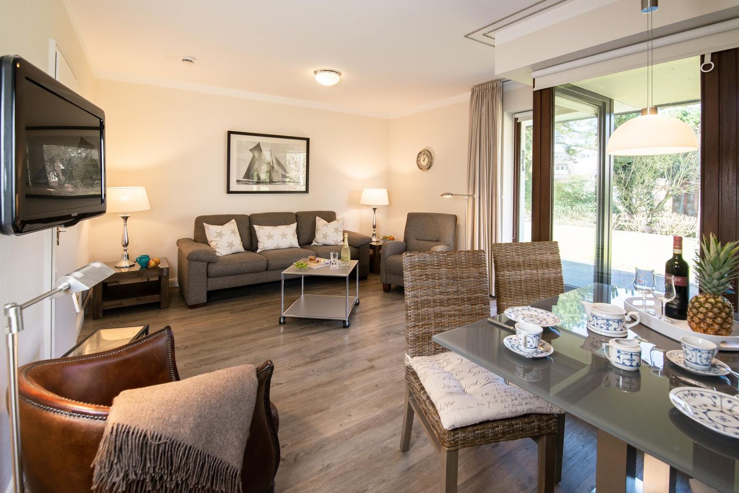  Käptn Taylor App. 02 Norderwung 17 Wenningstedt - Wohnzimmer