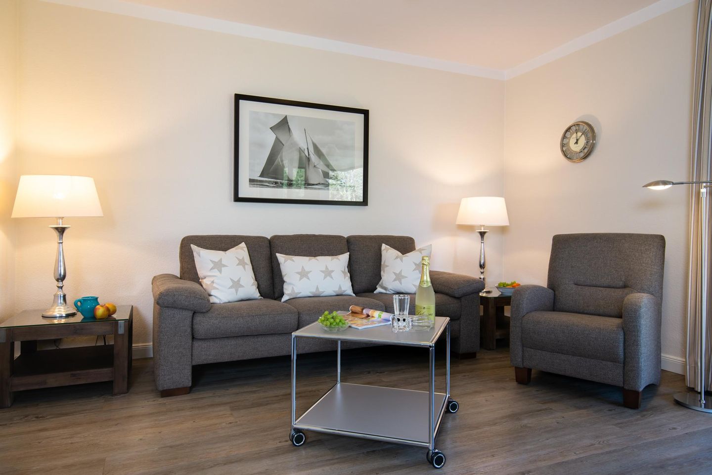  Käptn Taylor App. 02 Norderwung 17 Wenningstedt - Wohnzimmer