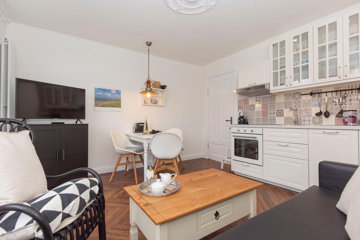  Sölring Hüs No.1 App. 05 Westerstrasse 22 Wenningstedt - Wohnzimmer