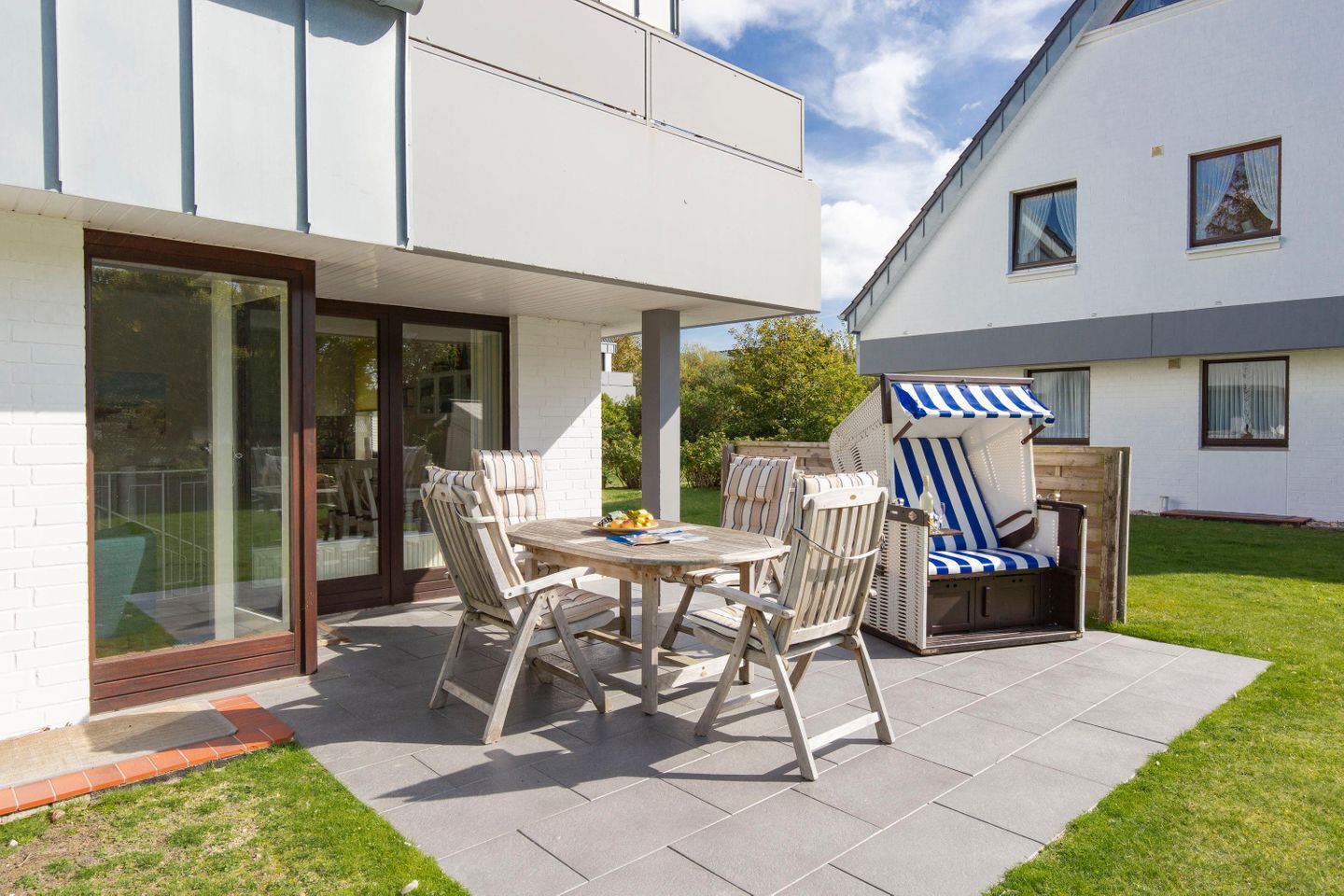  Stefanie App. 02 Hauptstrasse 20 Wenningstedt - Terrasse