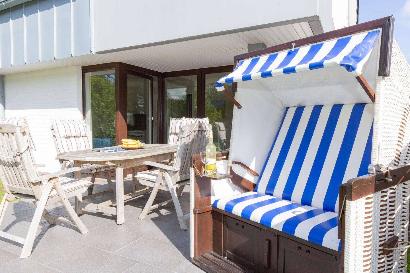  Stefanie App. 02 Hauptstrasse 20 Wenningstedt - Terrasse