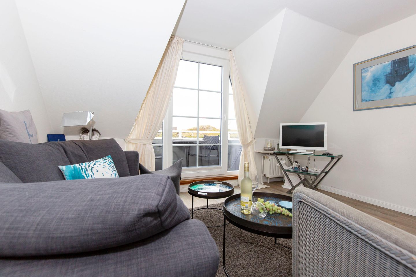  Dünenrand App. 05 Dünental 1 B Wenningstedt - Wohnzimmer