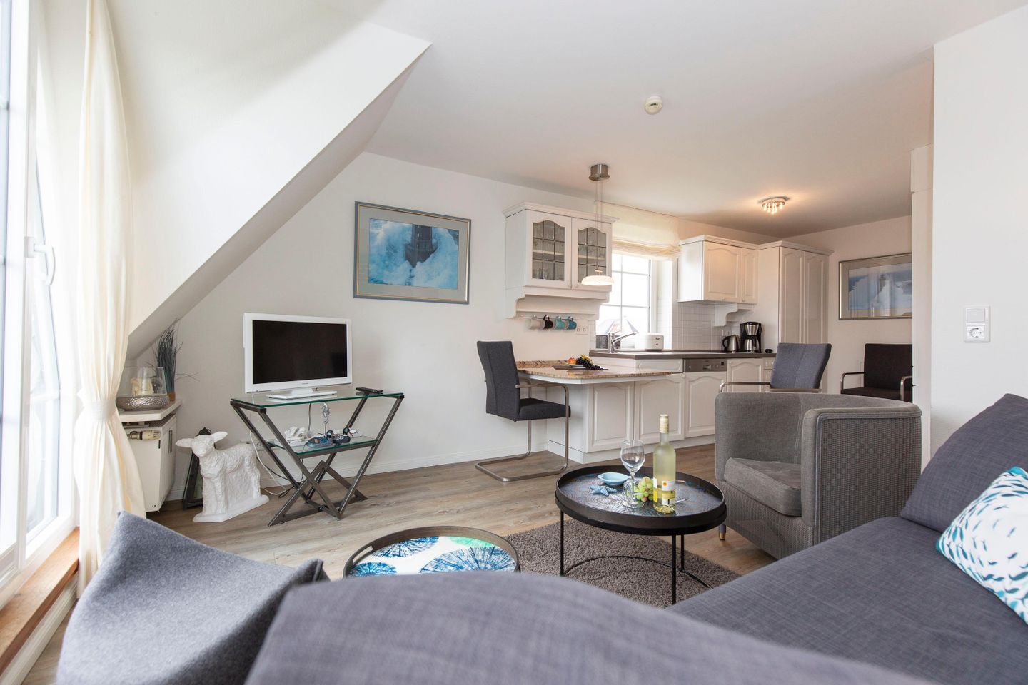  Dünenrand App. 05 Dünental 1 B Wenningstedt - Wohnzimmer