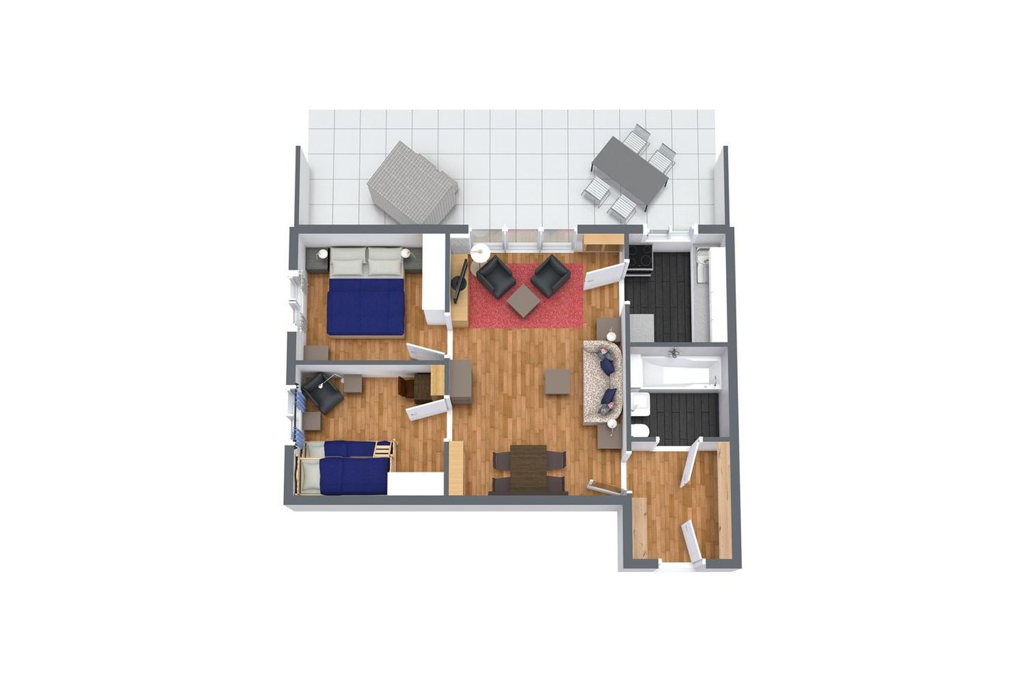  Norderhof App. 11 Kurhausstrasse 39 Kampen - Grundriss