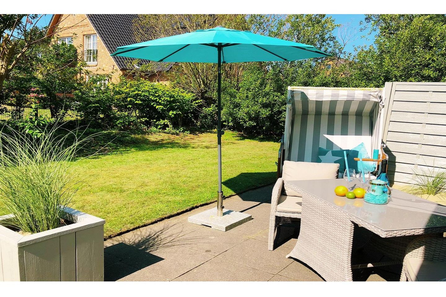  App. "The Ocean" Norderwung 21 Wenningstedt - Terrasse