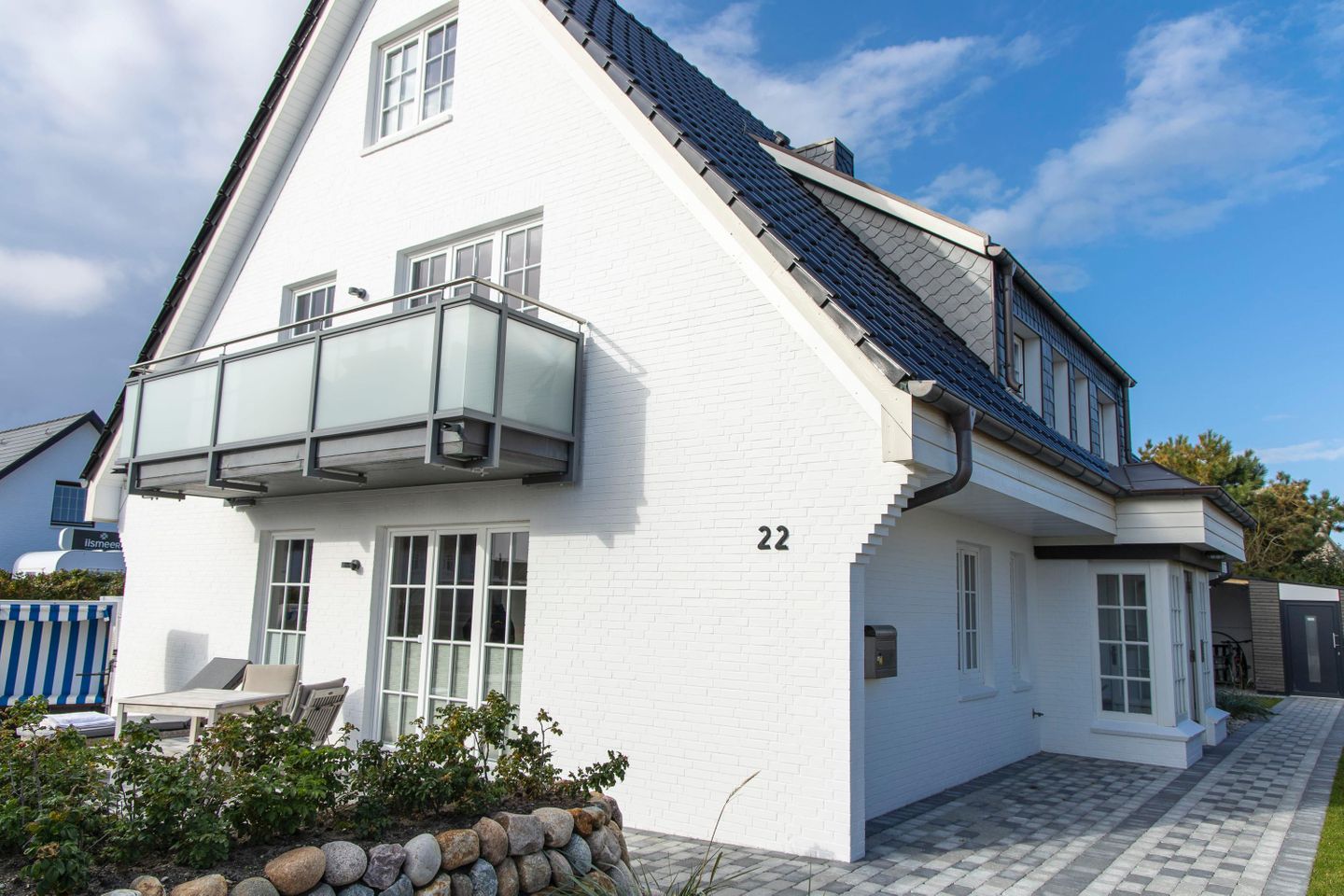  Haus am Meer, Strandbude Berthin-Bleeg-Str. 22 Wenningstedt - Fassade / Eingang