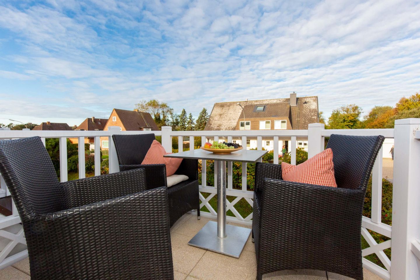  Abendrot im Haus Luna Normannenweg 5 Wenningstedt - Balkon