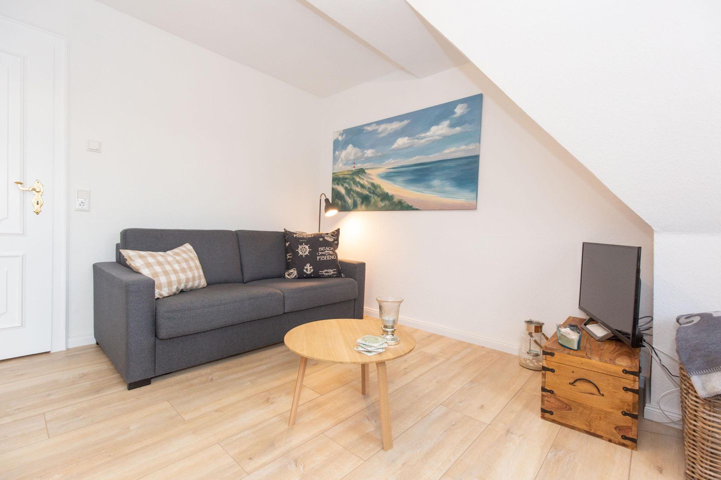  Albatros App. Klaar Kiming Berthin-Bleeg-Strasse 18 Wenningstedt - Wohnzimmer