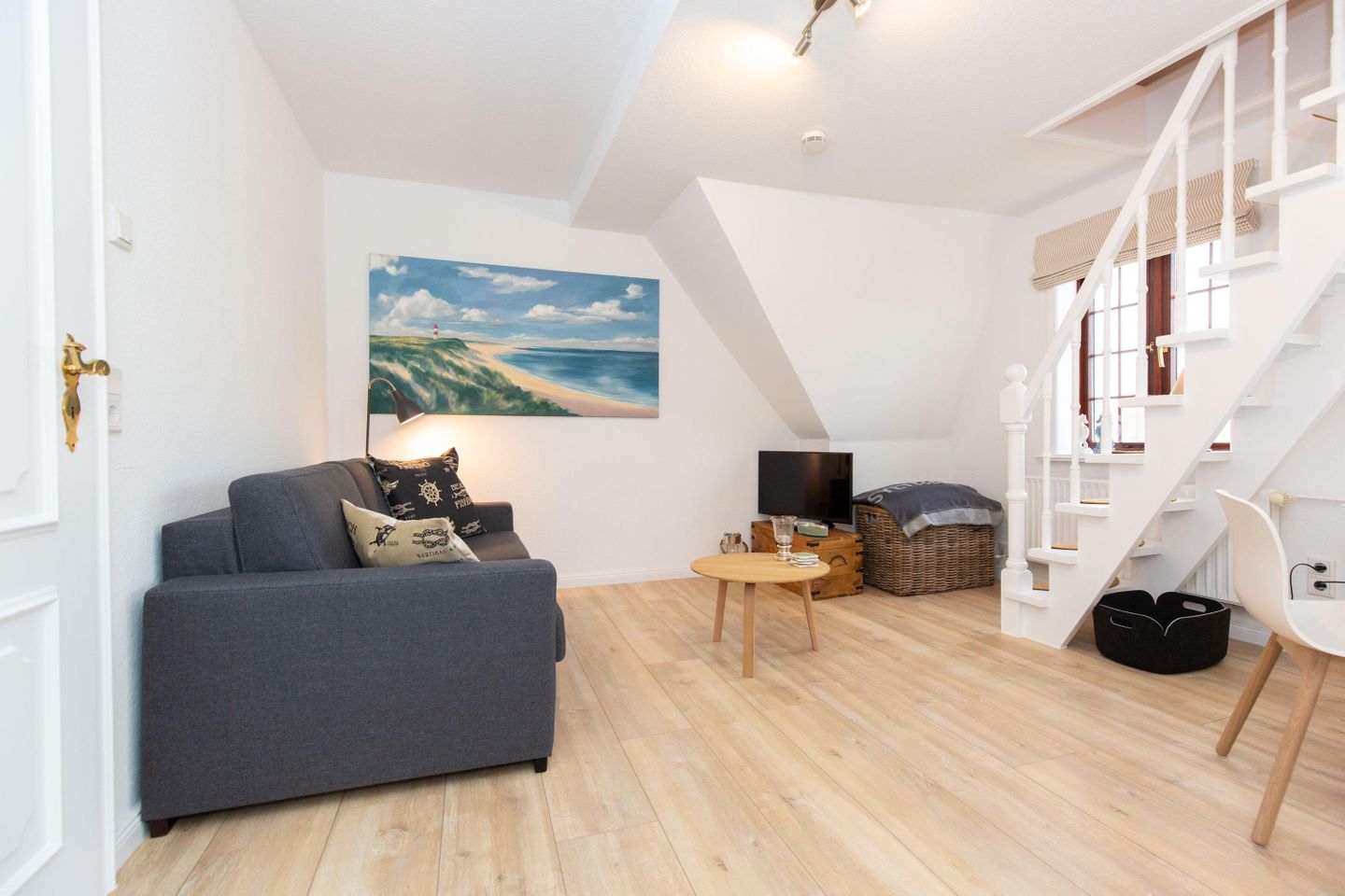  Albatros App. Klaar Kiming Berthin-Bleeg-Strasse 18 Wenningstedt - Wohnzimmer