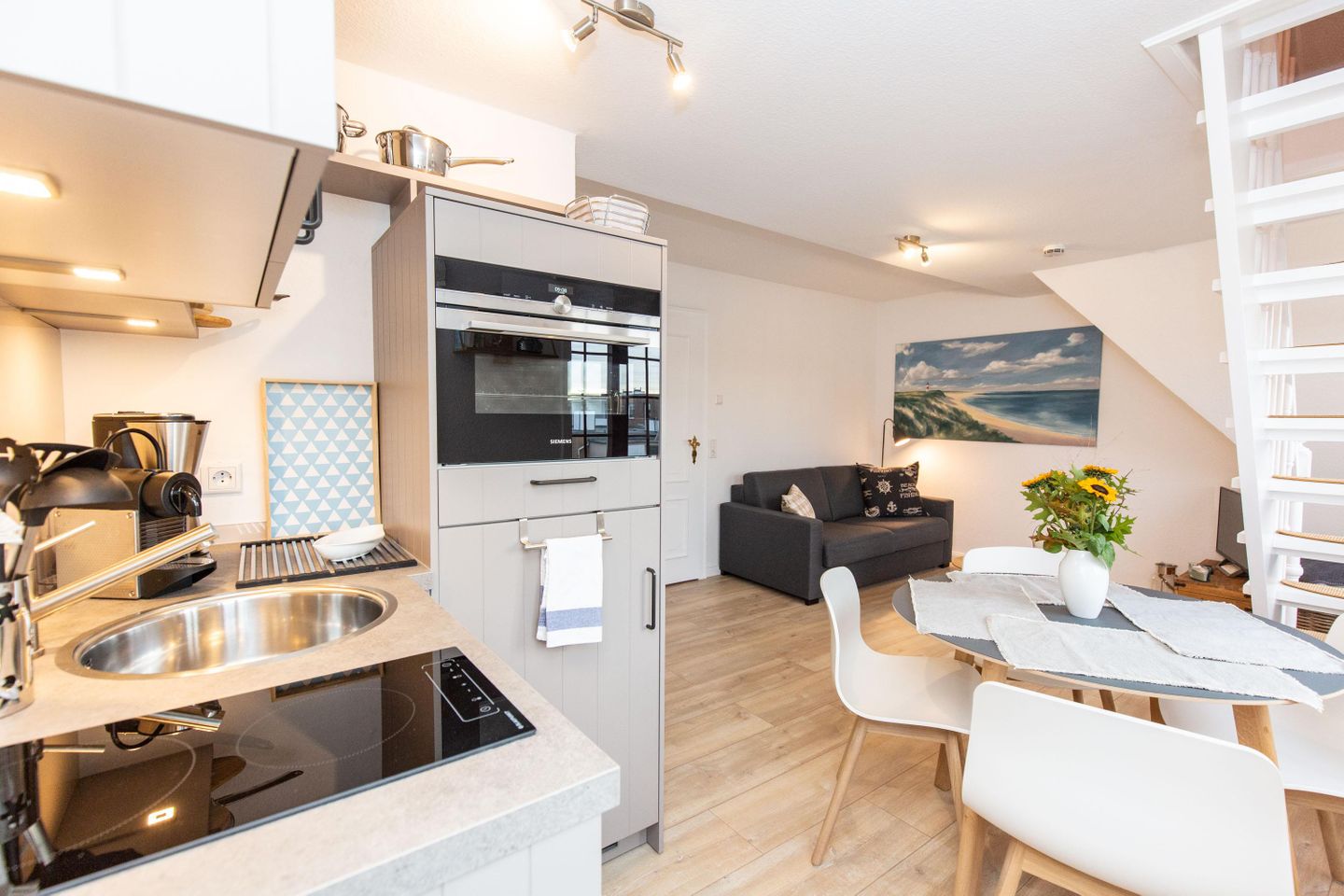  Albatros App. Klaar Kiming Berthin-Bleeg-Strasse 18 Wenningstedt - Küche / Küchenzeile