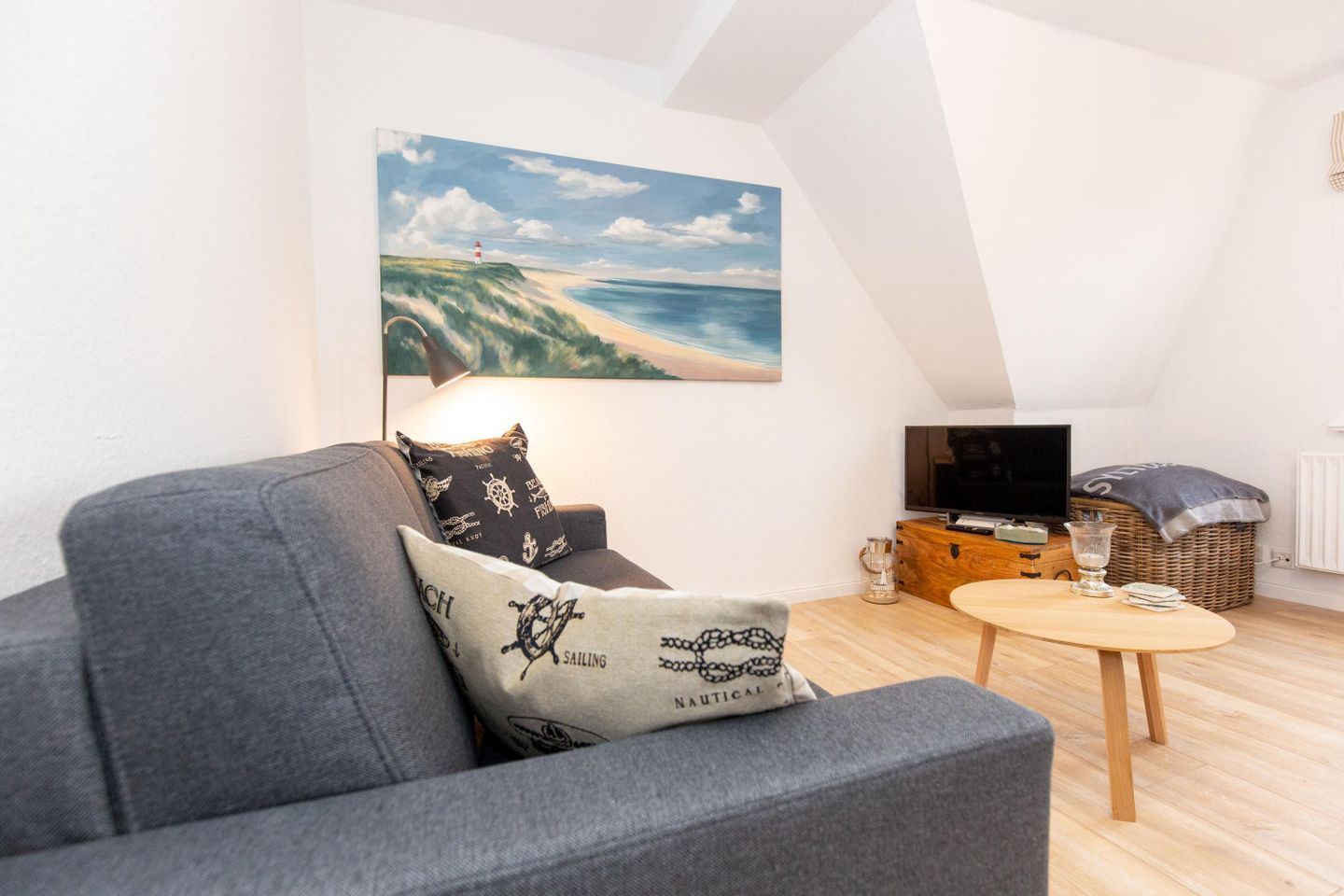  Albatros App. Klaar Kiming Berthin-Bleeg-Strasse 18 Wenningstedt - Wohnzimmer