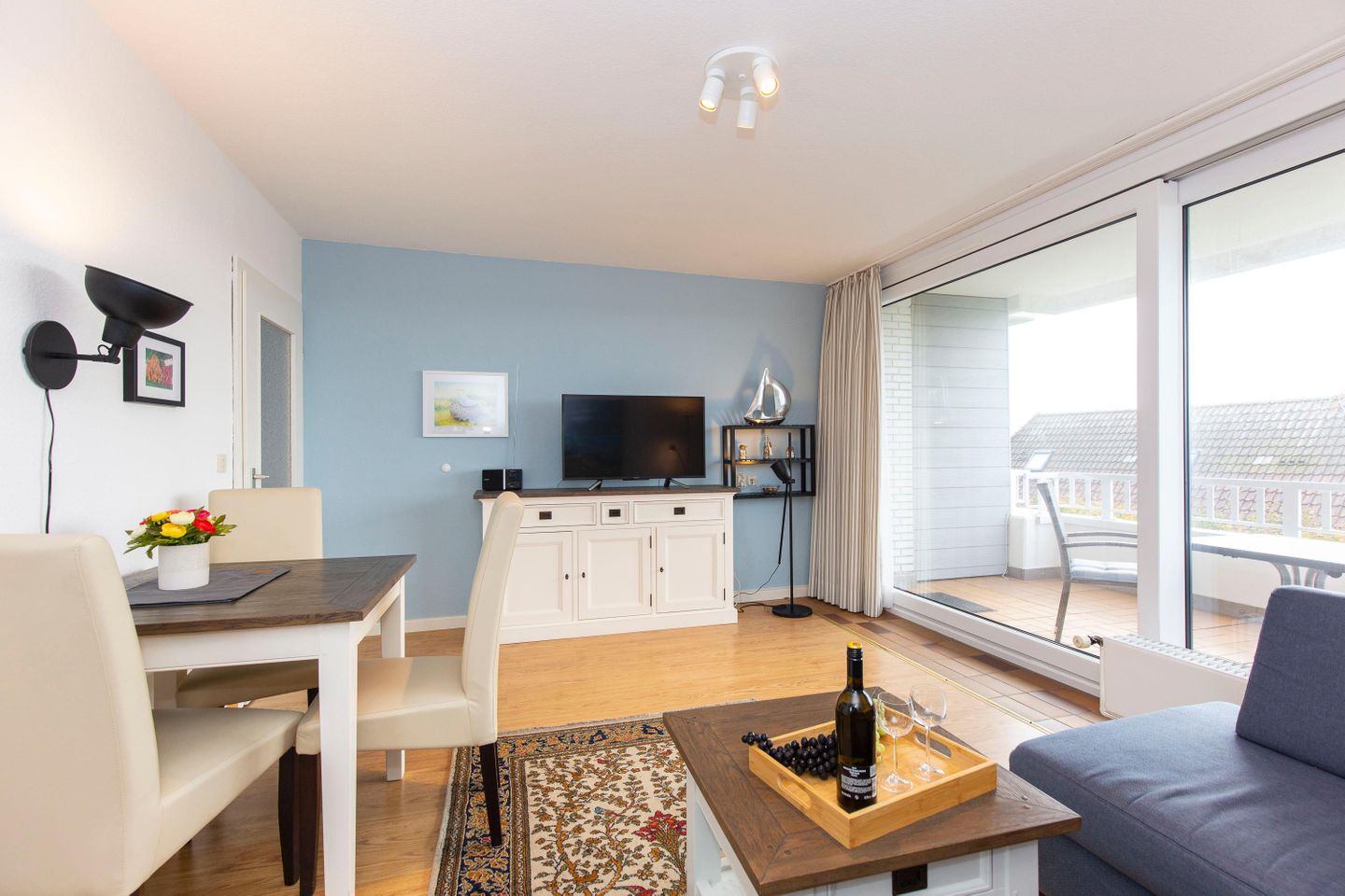  Calma App. 08 Strandstrasse 5 Wenningstedt - Wohnzimmer