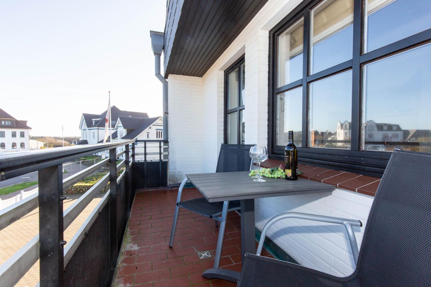  Atlantik Nr. 14 Strandstrasse 15 Wenningstedt - Balkon