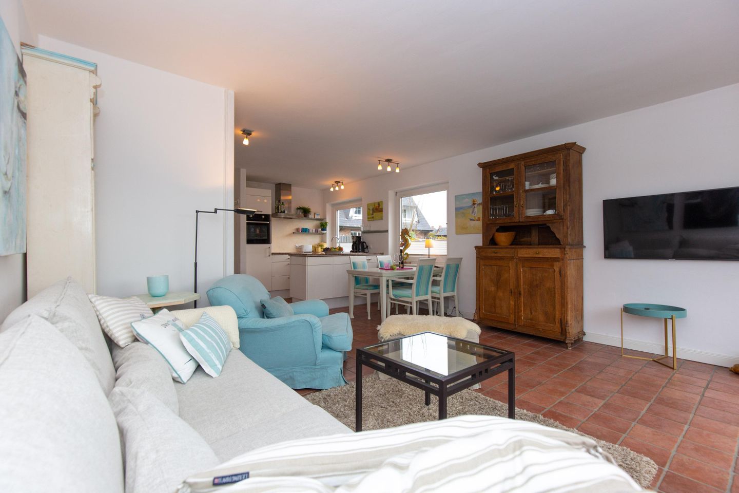 Cornelius App. 09 Feldmarkstr. 12 B Wenningstedt - Wohnzimmer