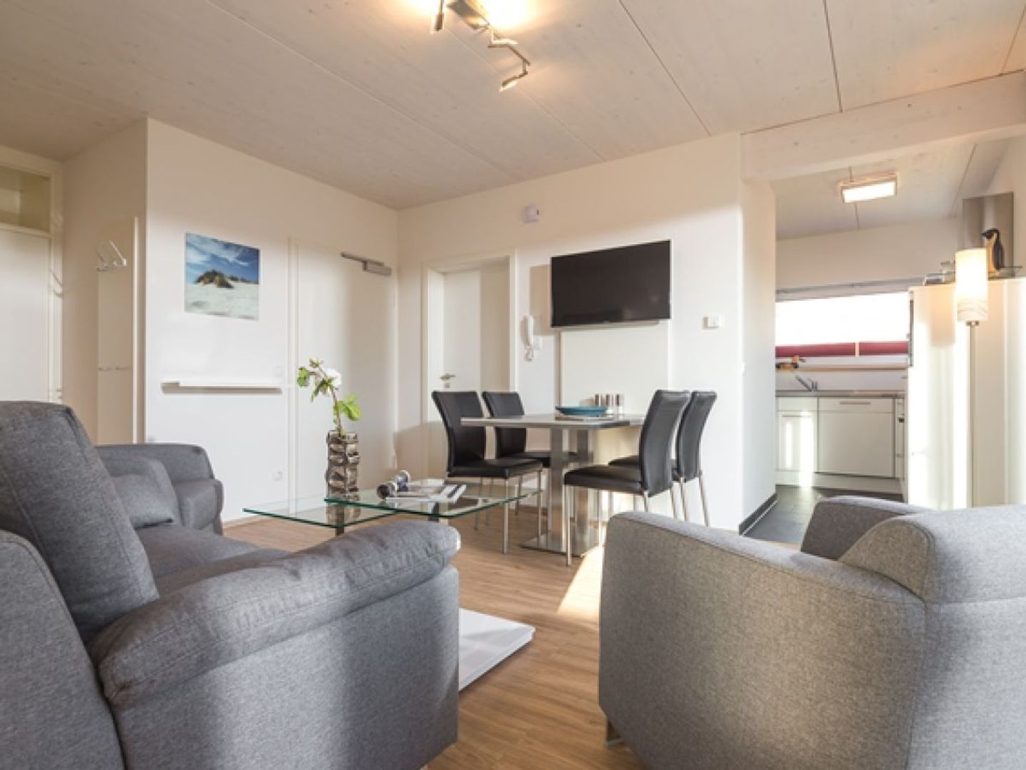  Haus Rike Wohnung 1 Norderney - Wohnzimmer