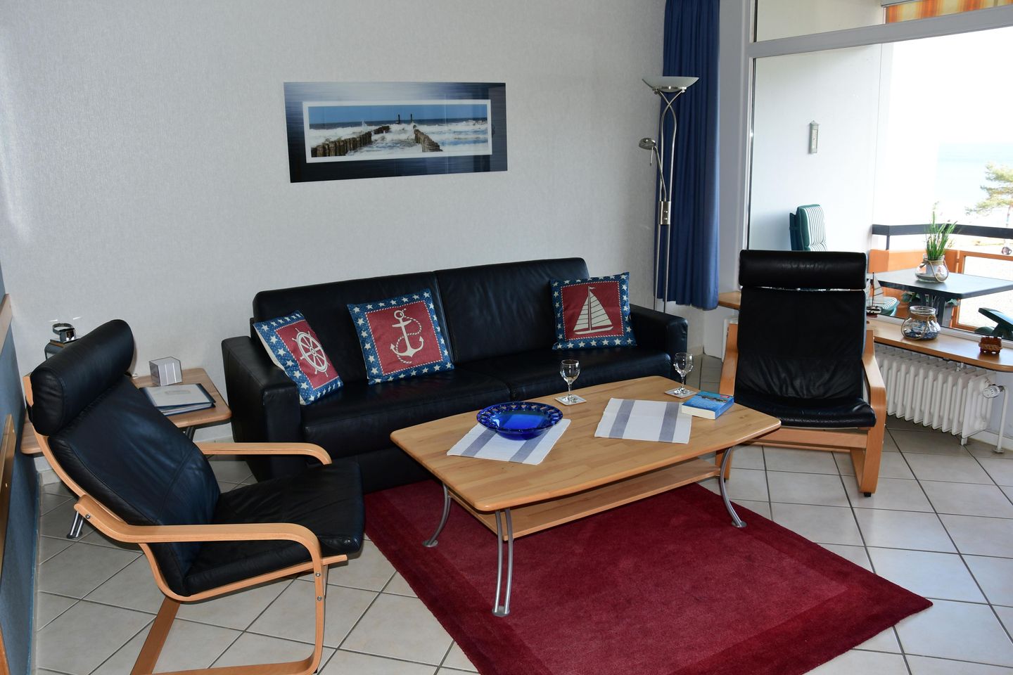 HOF/305 - Berliner Hof - "Scharbeutzer Perle" - Seeblick Scharbeutz - Wohnzimmer