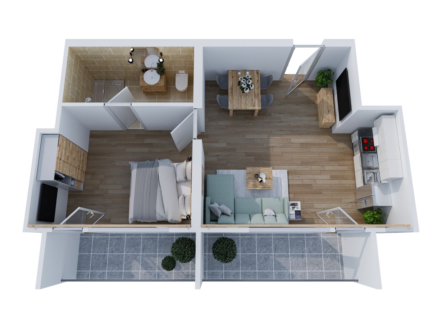 Smart Resorts Haus Diamant Ferienwohnung 712 Winterberg - Grundriss