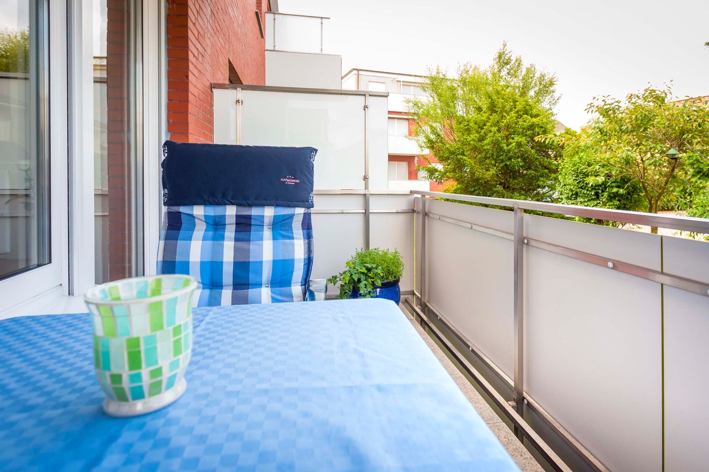  Ferienwohnung Kleekamp Norderney - Balkon