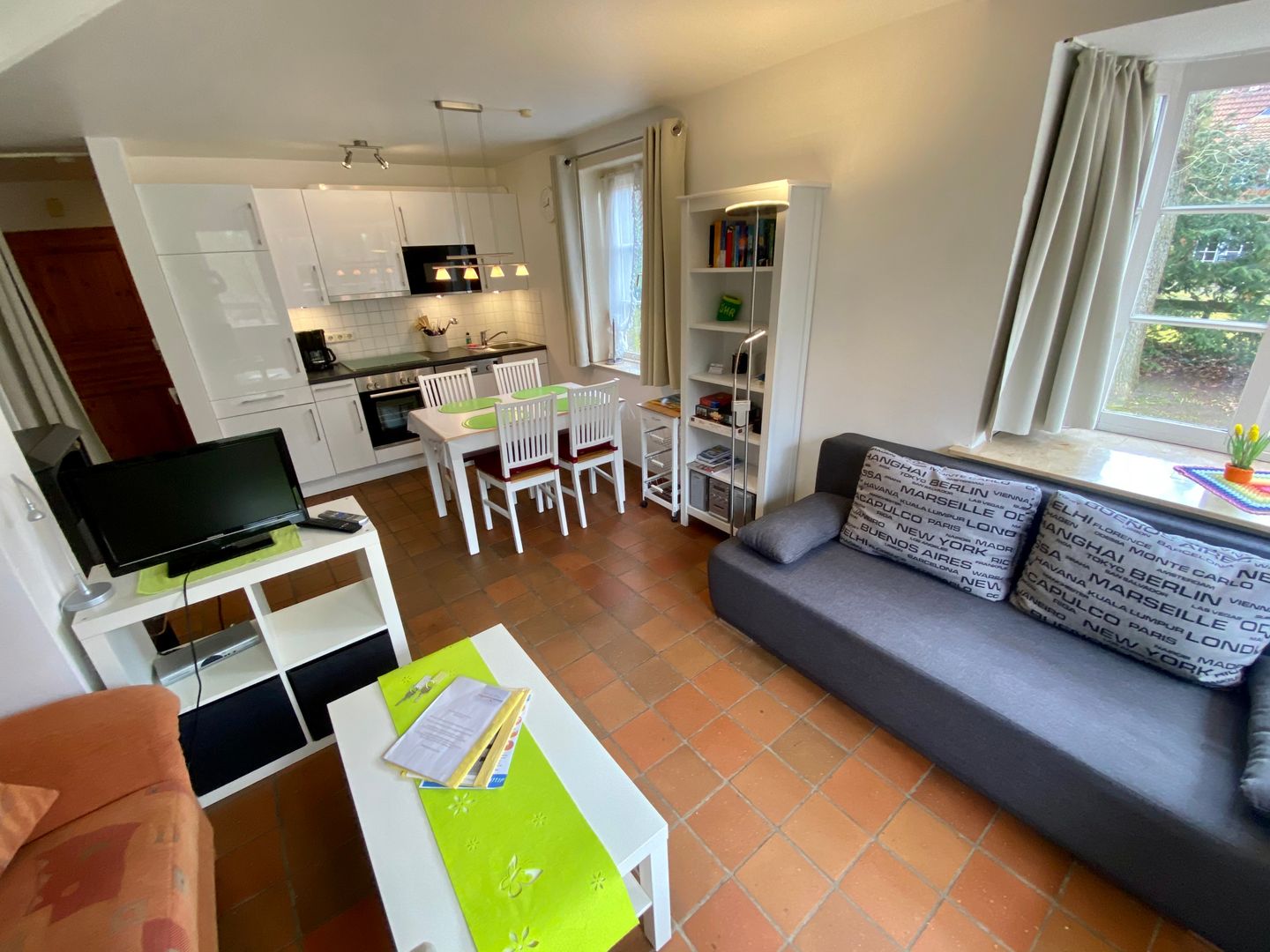 Am Kurpark Wyk auf Föhr - Wohnzimmer