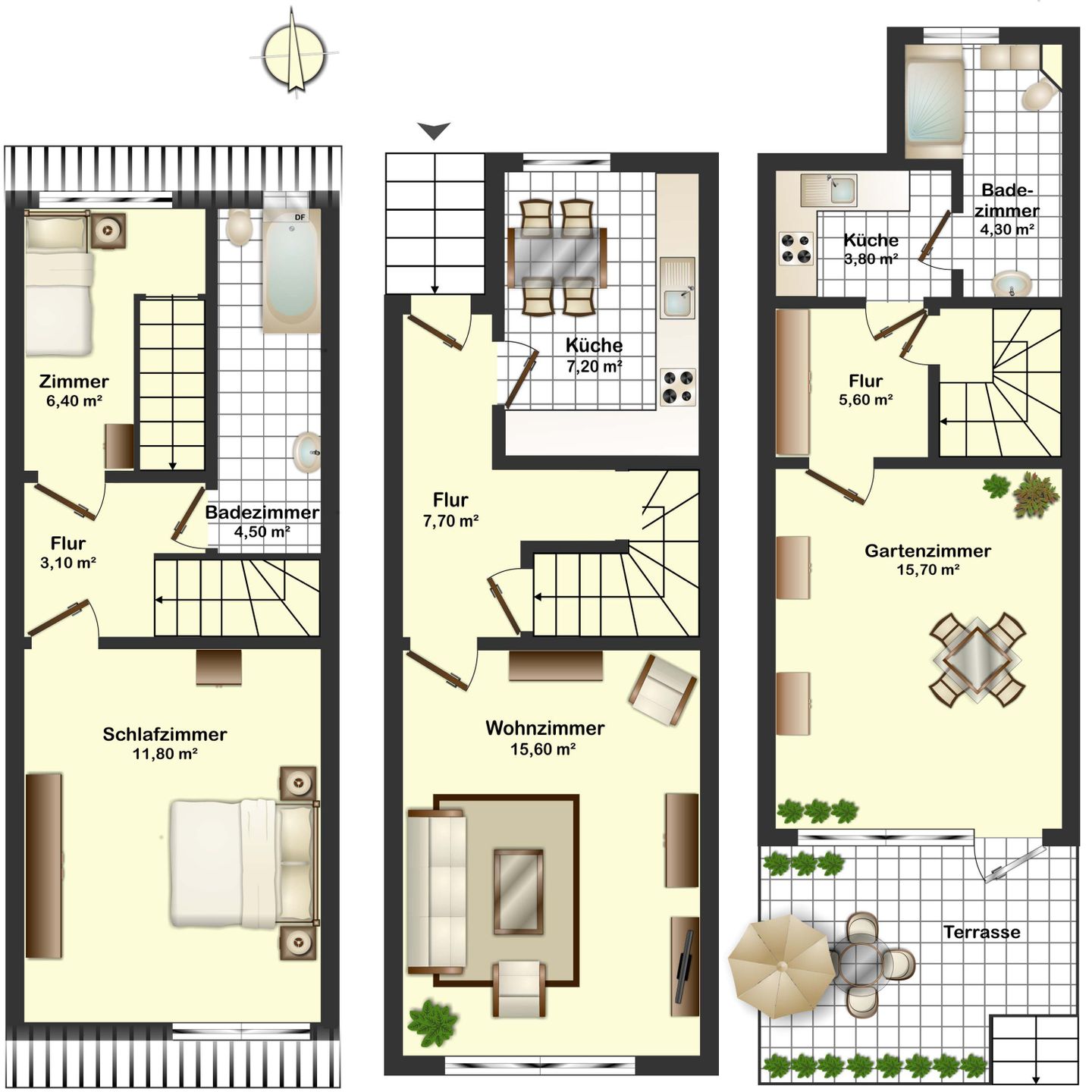 Strandkrabbe Wyk auf Föhr - Grundriss