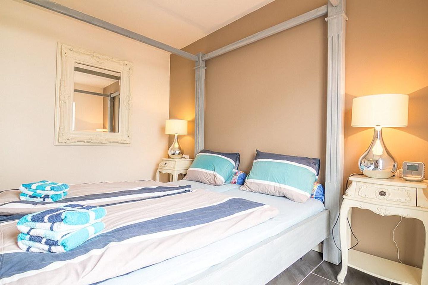 Sandperle Gorch Fock Sandperle Gorch Fock 08 Borkum - Schlafzimmer mit Doppelbett