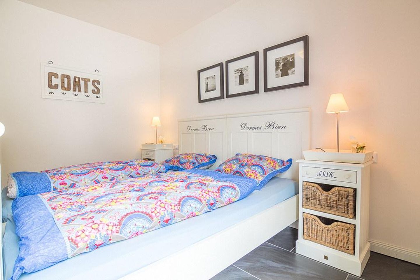 Sandperle Gorch Fock Sandperle Gorch Fock 08 Borkum - Schlafzimmer mit Doppelbett