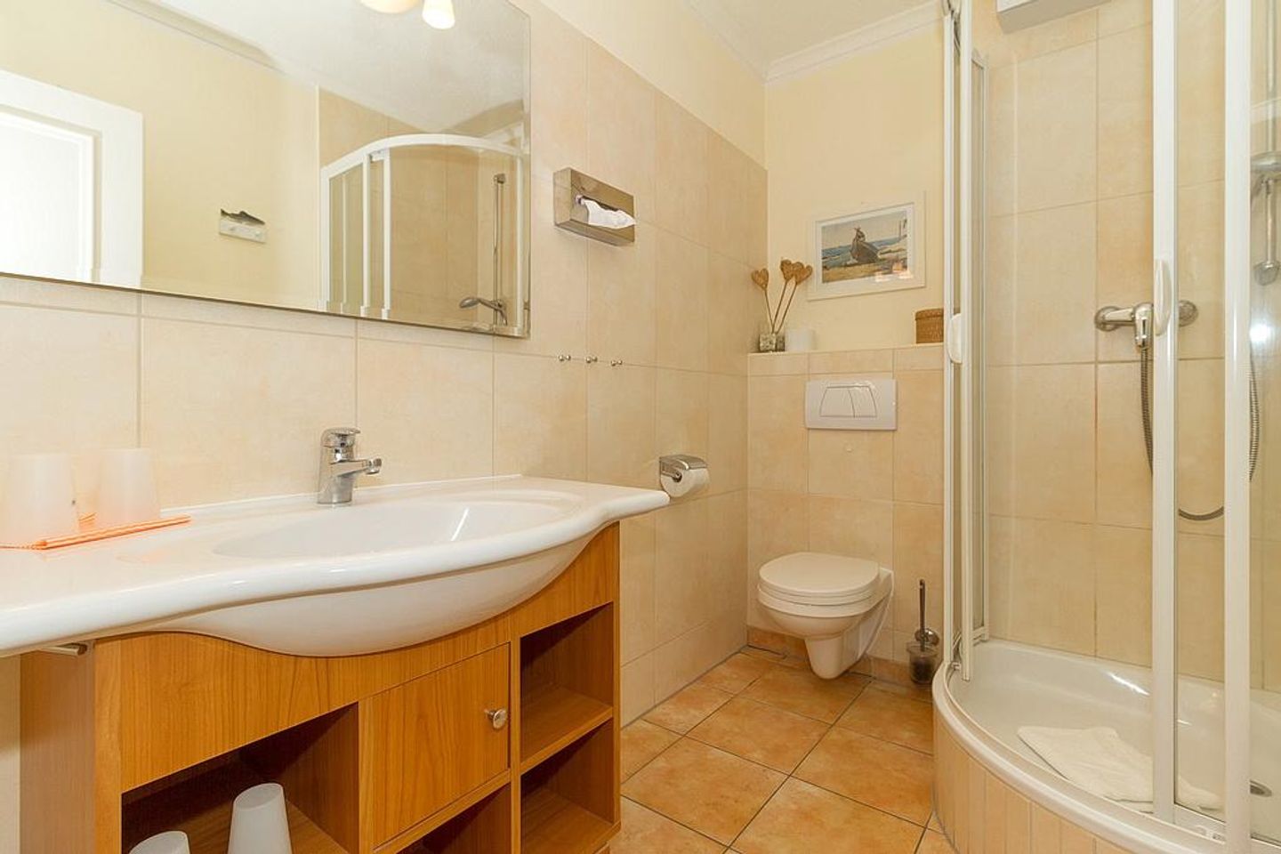 Apartmenthaus Atlantik Apartmenthaus Atlantik 214 Kühlungsborn - Badezimmer mit Dusche