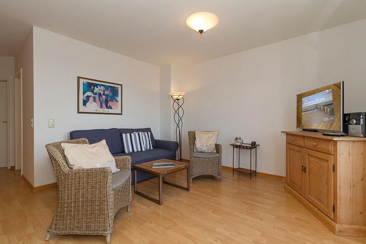 Meeresblick Meeresblick 421 Kühlungsborn - Wohn-Essbereich mit Couch