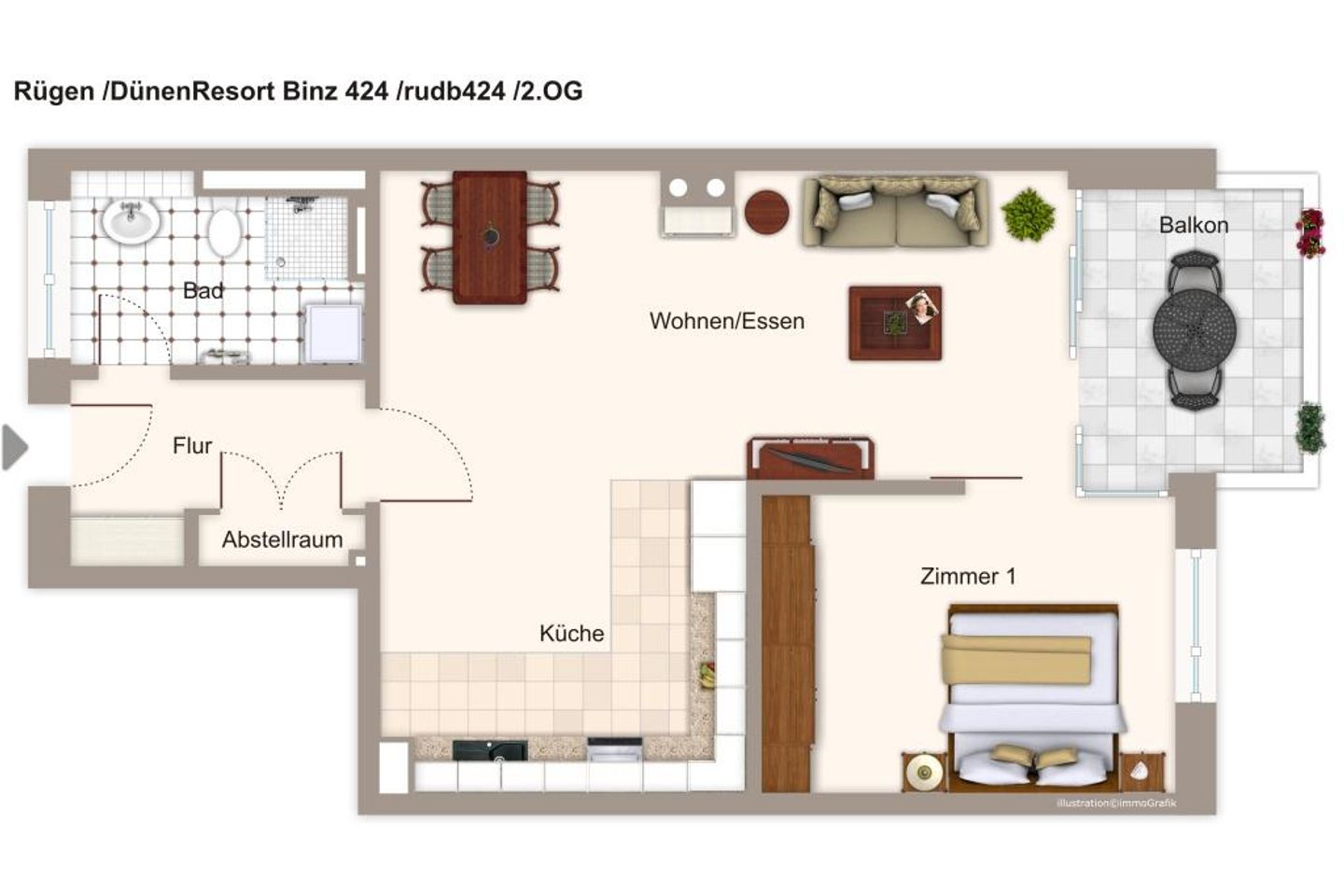 DünenResort Binz DünenResort Binz 424 Rügen - Grundriss