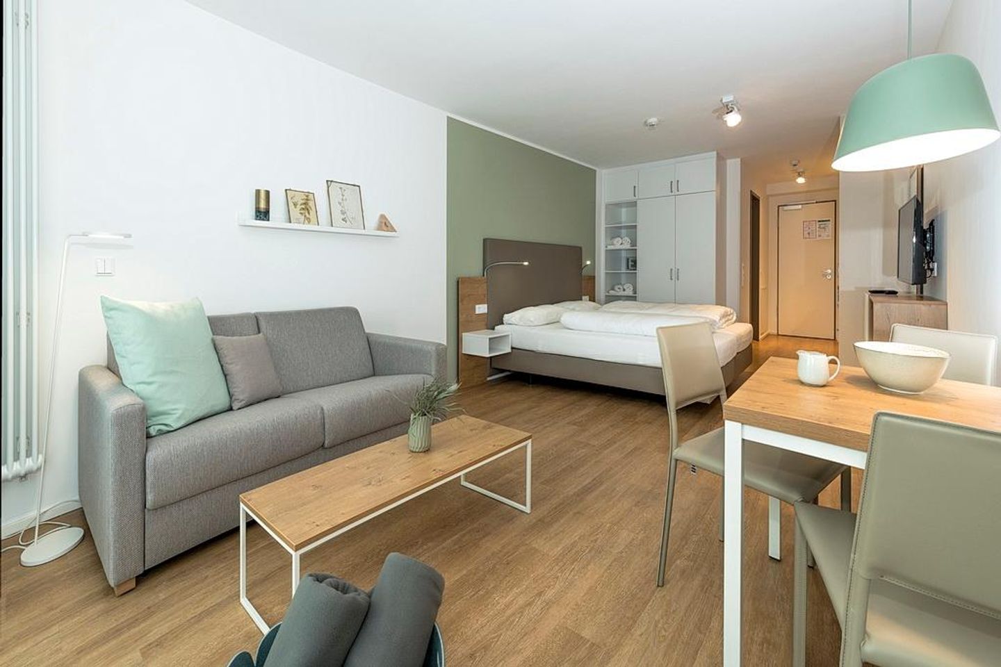 Apartmentvilla Anna See Apartmentvilla Anna See 1-04 Langeoog - Wohn-Schlafbereich mit Couch