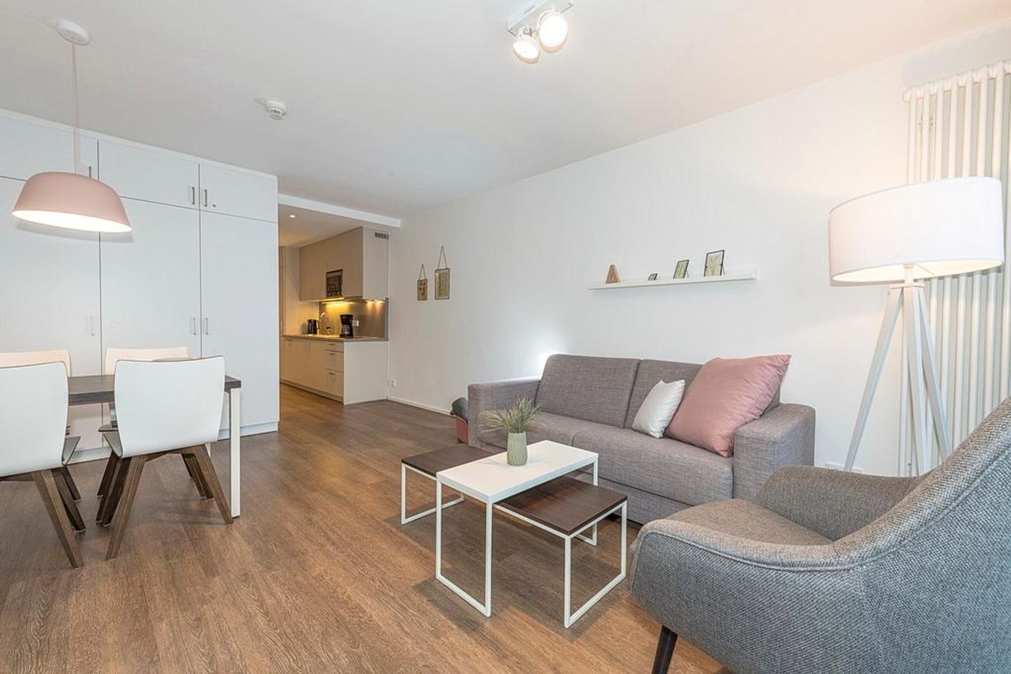 Apartmentvilla Anna See Apartmentvilla Anna See 1-08 Langeoog - Wohn-Essbereich mit Couch