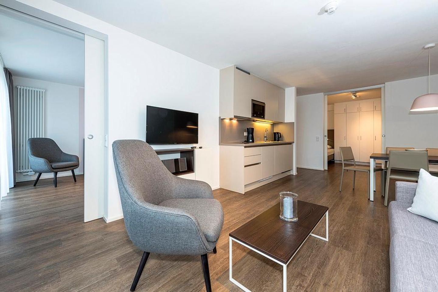 Apartmentvilla Anna See Apartmentvilla Anna See 1-13 Langeoog - Wohn-Essbereich mit Küchenzeile