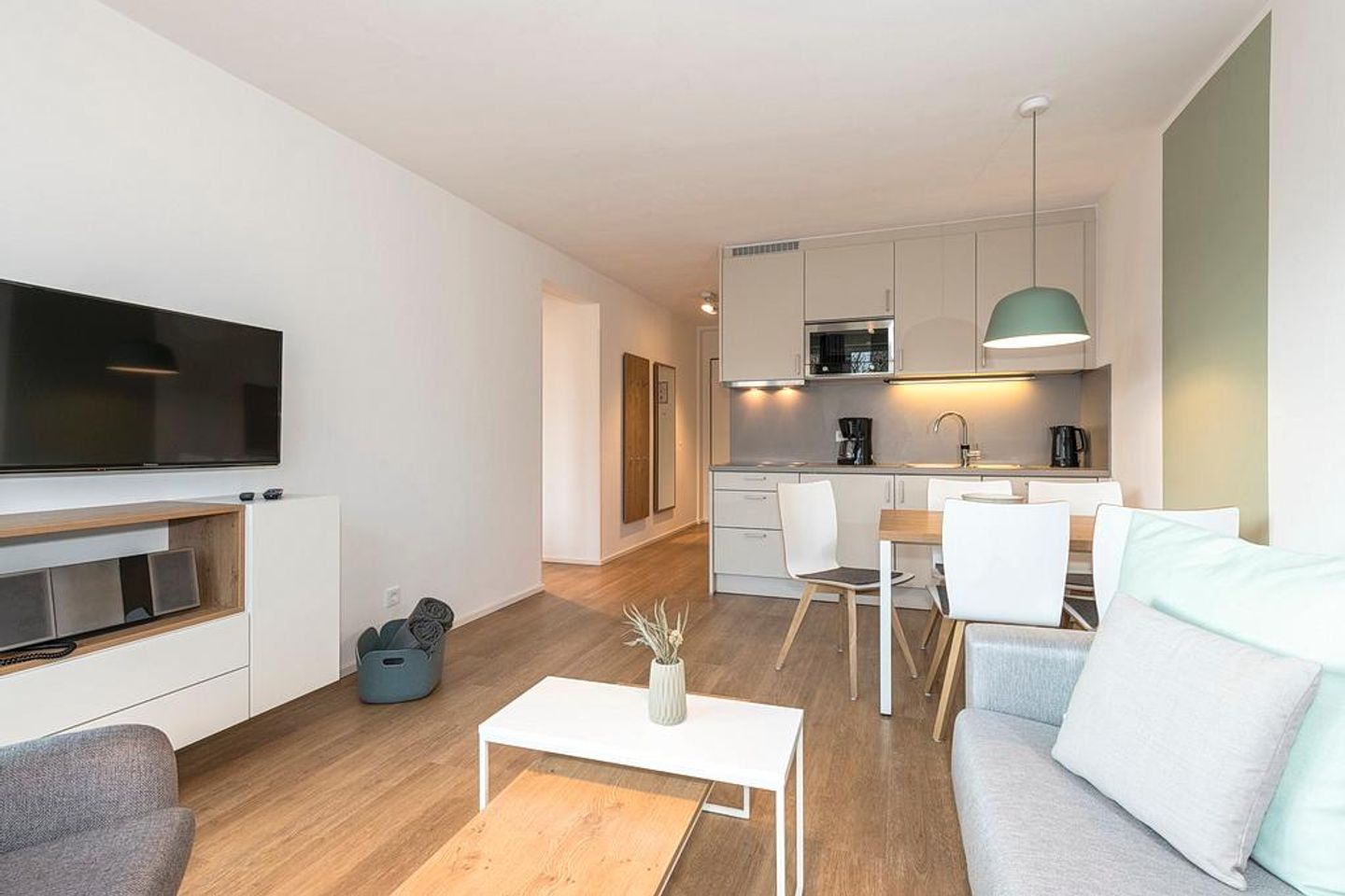 Apartmentvilla Anna See Apartmentvilla Anna See 2-02 Langeoog - Wohn-Essbereich mit Küchenzeile