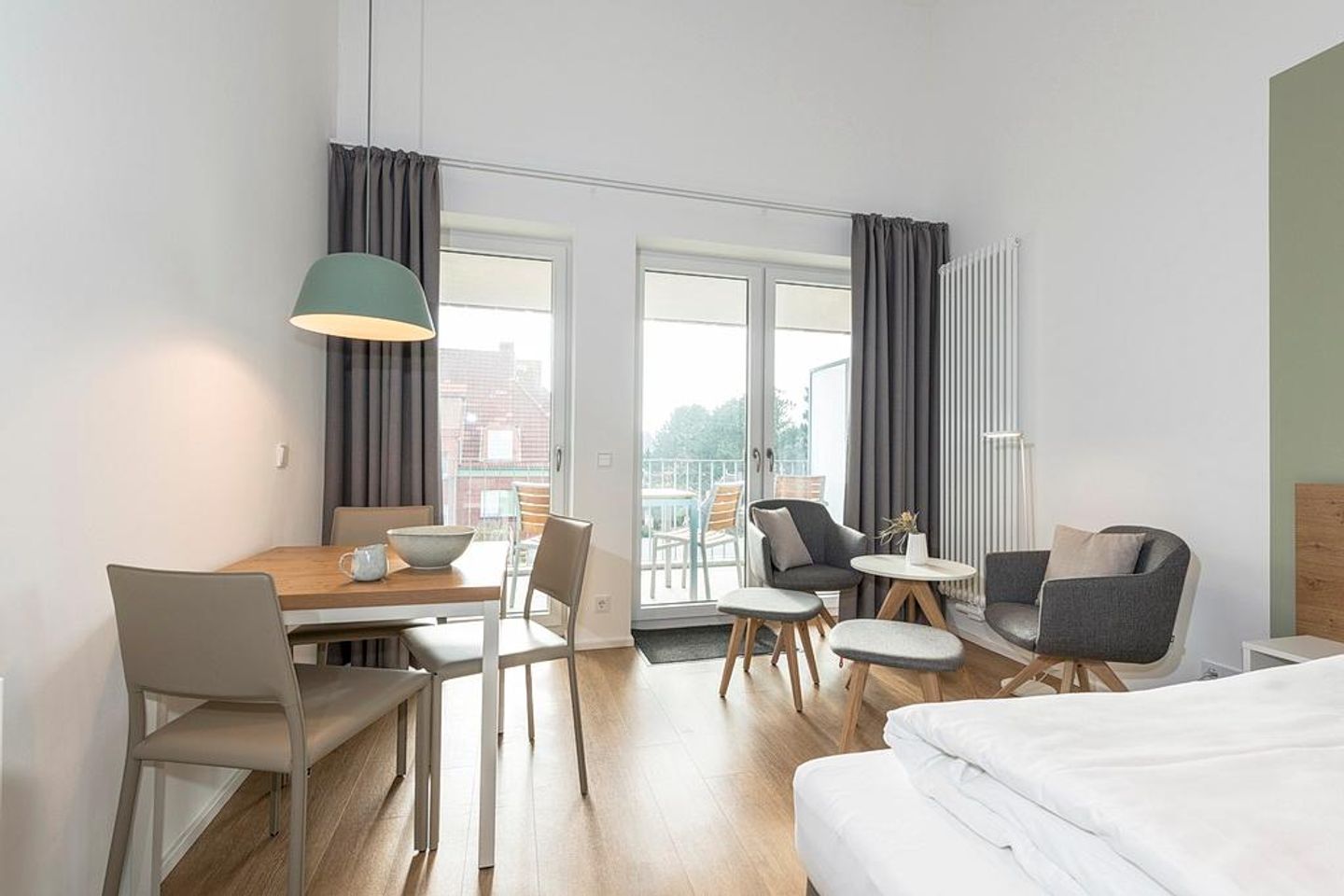 Apartmentvilla Anna See Apartmentvilla Anna See 3-05 Langeoog - Wohn-/Essbereich mit Sitzgelegenheit