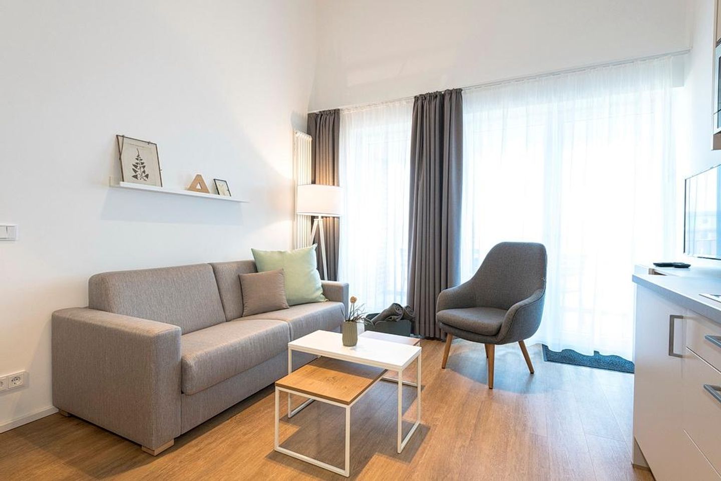 Apartmentvilla Anna See Apartmentvilla Anna See 3-11 Langeoog - Wohnbereich mit Schlafsofa