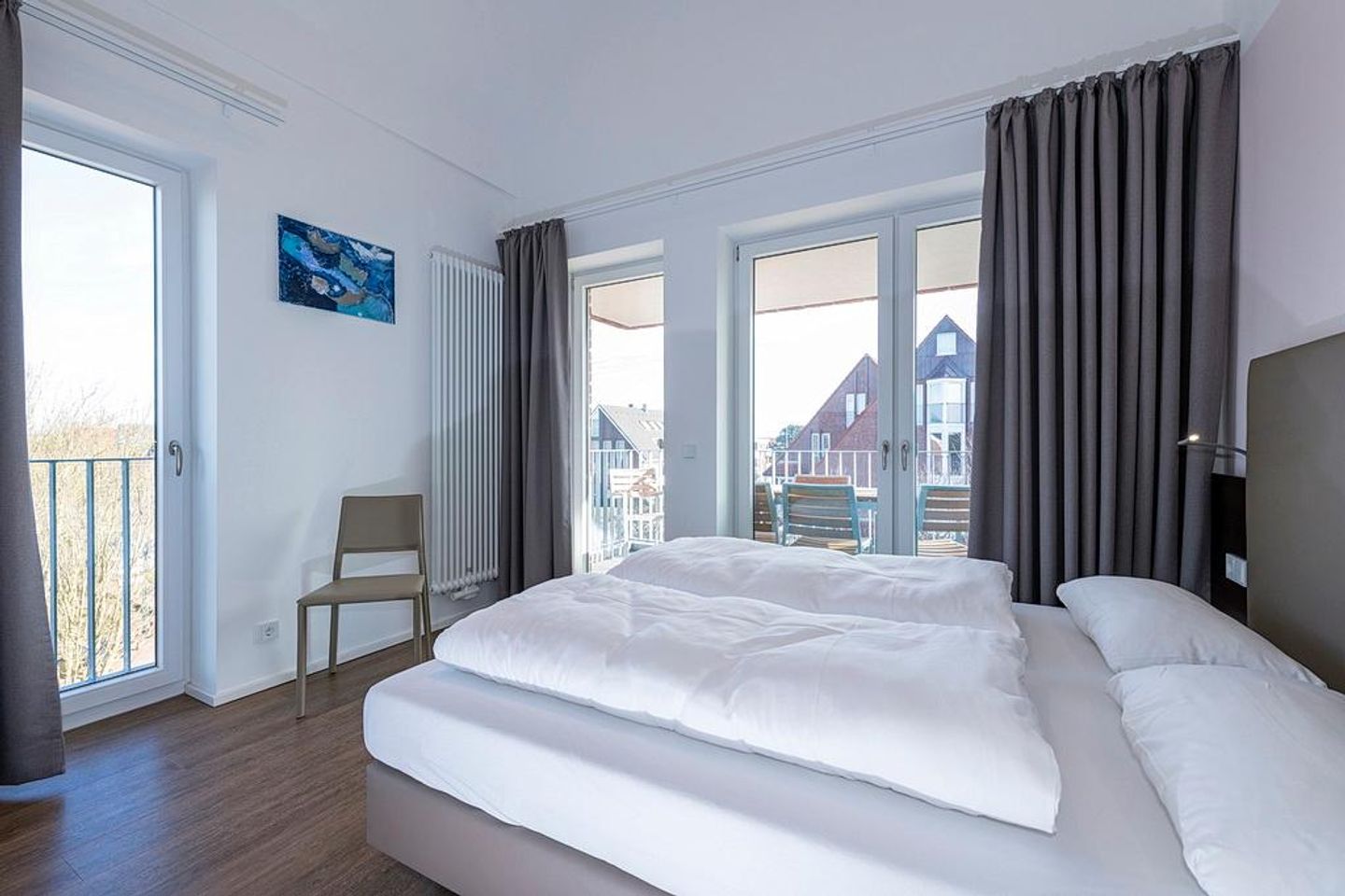 Apartmentvilla Anna See Apartmentvilla Anna See 3-15 Langeoog - Schlafzimmer mit Boxspringbett