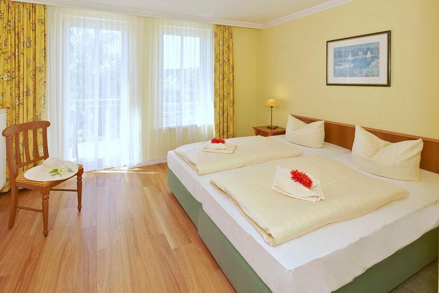 Seehof Seehof 222 Usedom - Schlafzimmer mit Doppelbett