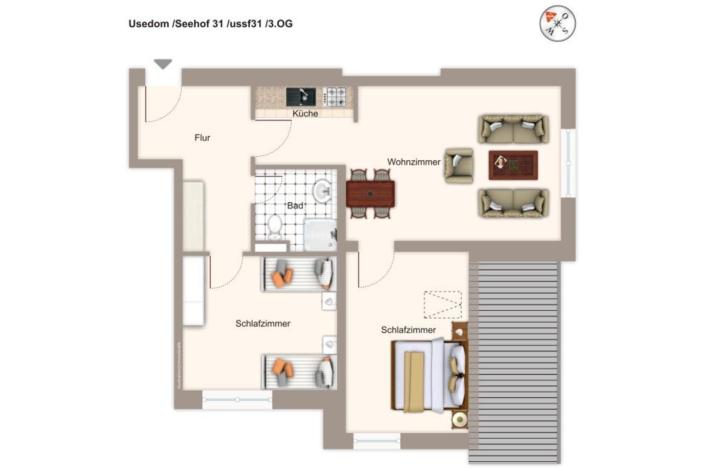 Seehof Seehof 31 Usedom - Grundriss