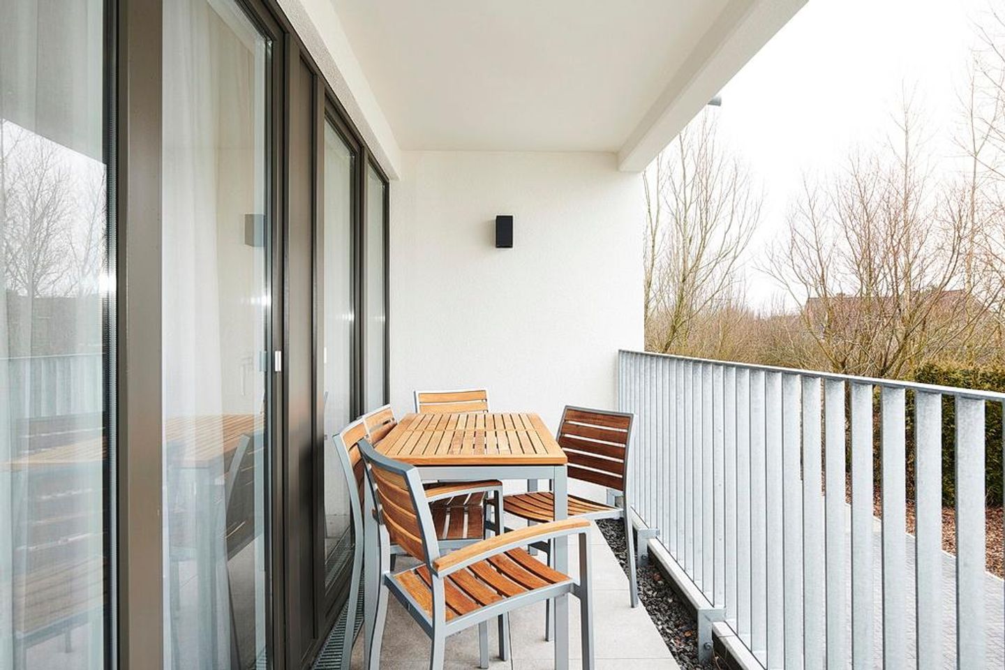 Deichhäuser Anna Küste Deichhäuser Anna Küste 2-24 Bensersiel - Balkon mit Sitzgelegenheiten